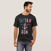 愛国艦長ロン米州旗7月の船首長国 Tシャツ (正面フル)