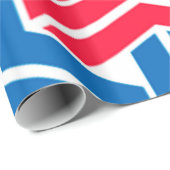 愛国色の幾何学的パターン ラッピングペーパー (ロールコーナー)