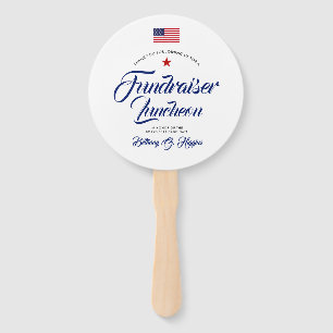 愛国色をテーマにした政治  ファンのセット ハンドファン