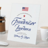 愛国色をテーマにした政治 | 台座サイン (インサイチュ)