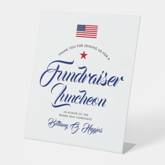 愛国色をテーマにした政治 | 台座サイン (正面)