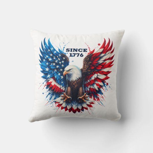 愛国色アメリカはっきりしたイーグル クッション (裏面)