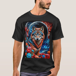 愛国色オオカミ Tシャツ