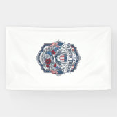 愛国花屋ベクターグラフィックTシャツ_1 横断幕 (横)