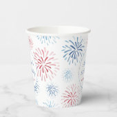 愛国花火の夏の最初の誕生日パーティー 紙コップ (左)