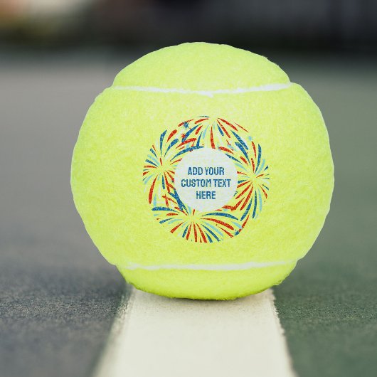 愛国花火カスタムの7月4日パーティー テニスボール