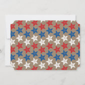 愛国花火7月4日パーティー招待状 招待状 (裏面)