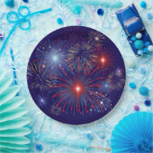 愛国花火 ペーパープレート (パーティー)