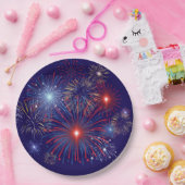 愛国花火 ペーパープレート (パーティー)
