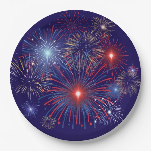 愛国花火 ペーパープレート (正面)