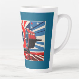 愛国芸術ポップ・アートのオリンピック・バーベルセット カフェラテマグ