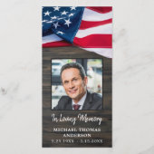 愛国葬儀記念祈りの言葉しおりカード (正面)