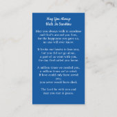 愛国記念お祝いライフ祈りの言葉カード コーリングカード (裏面)