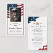 愛国記念カード祈りの言葉カード 名刺 (正面/裏面)