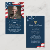 愛国記念カード祈りの言葉カード 名刺 (正面/裏面)