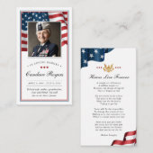 愛国記念カード祈りの言葉カード 名刺 (正面/裏面)