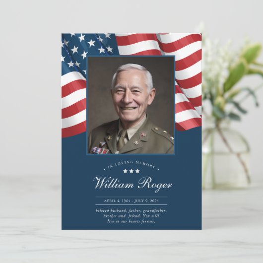 愛国記念カード祈りの言葉カード 招待状 (スタンド正面)