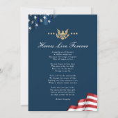 愛国記念カード祈りの言葉カード 招待状 (裏面)