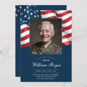 愛国記念カード祈りの言葉カード 招待状 (正面/裏面)