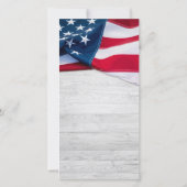 愛国記念写真悔やみや弔慰軍隊葬儀 サンキューカード (裏面)