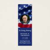 愛国記念写真葬儀祈りの言葉しおり (正面)