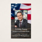 愛国記念写真葬式祈りの言葉カード (正面)