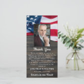 愛国記念悔やみや弔慰写真軍隊葬儀 サンキューカード (スタンド正面)