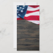 愛国記念悔やみや弔慰写真軍隊葬儀 サンキューカード (裏面)