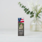 愛国記念祈りの言葉カード写真葬儀のお願い コーリングカード (スタンド正面)