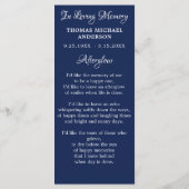 愛国記念祈りの言葉カード退役軍人しおり メニュー (裏面)