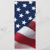 愛国記念祈りの言葉カード退役軍人しおり メニュー (正面)