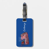 愛国誇りを持った農家旗Thunder_Cove ラゲッジタグ (裏面縦)