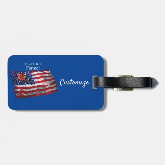 愛国誇りを持った農家旗Thunder_Cove ラゲッジタグ (裏面横)