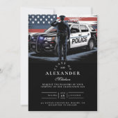 愛国警察官卒業式 招待状 (正面)