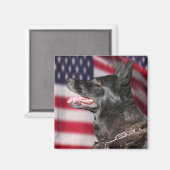 愛国警察K9犬磁石 マグネット (正面/裏面)