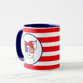 愛国豚のマグカップ マグカップ (正面左)