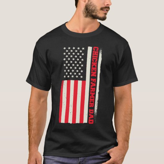愛国豚農業農場農業チキンファー Tシャツ (正面)