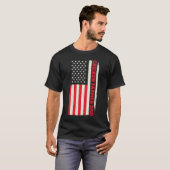 愛国豚農業農場農業チキンファー Tシャツ (正面フル)