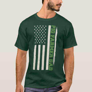 愛国豚農業農業豚農家 Tシャツ