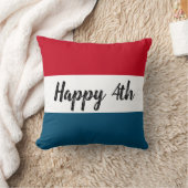 愛国赤白と青7月4日 クッション (ブランケット)