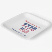 愛国赤白と青7月4日 ペーパープレート (傾斜あり)