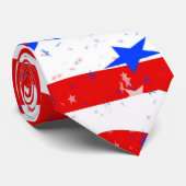 愛国赤白青アメリカ国旗の男 ネクタイ (ロール)