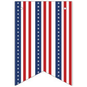 愛国赤白青7月4日バナー バンティングフラッグ (第2の旗)