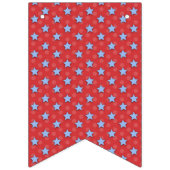 愛国赤白青7月4日バナー バンティングフラッグ (第1の旗)