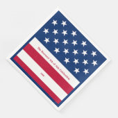 愛国赤白&ブルーオールドグローリー紙ディナー (コーナー)