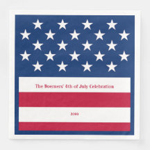 愛国赤白&ブルーオールドグローリー紙ディナー