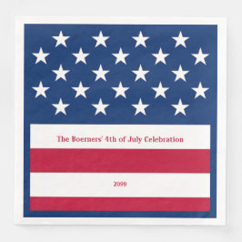 愛国赤白&ブルーオールドグローリー紙ディナー