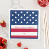 愛国赤白&ブルーオールドグローリー紙ディナー (インサイチュ)