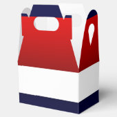 愛国赤白&ブルーコンテンポラリーデザイン フェイバーボックス (オープン)