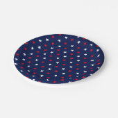 愛国赤紺の星空の祝宴 ペーパープレート (アングル)